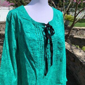 VERA WANG Cotton Oversized Top Mini Dress Tunic